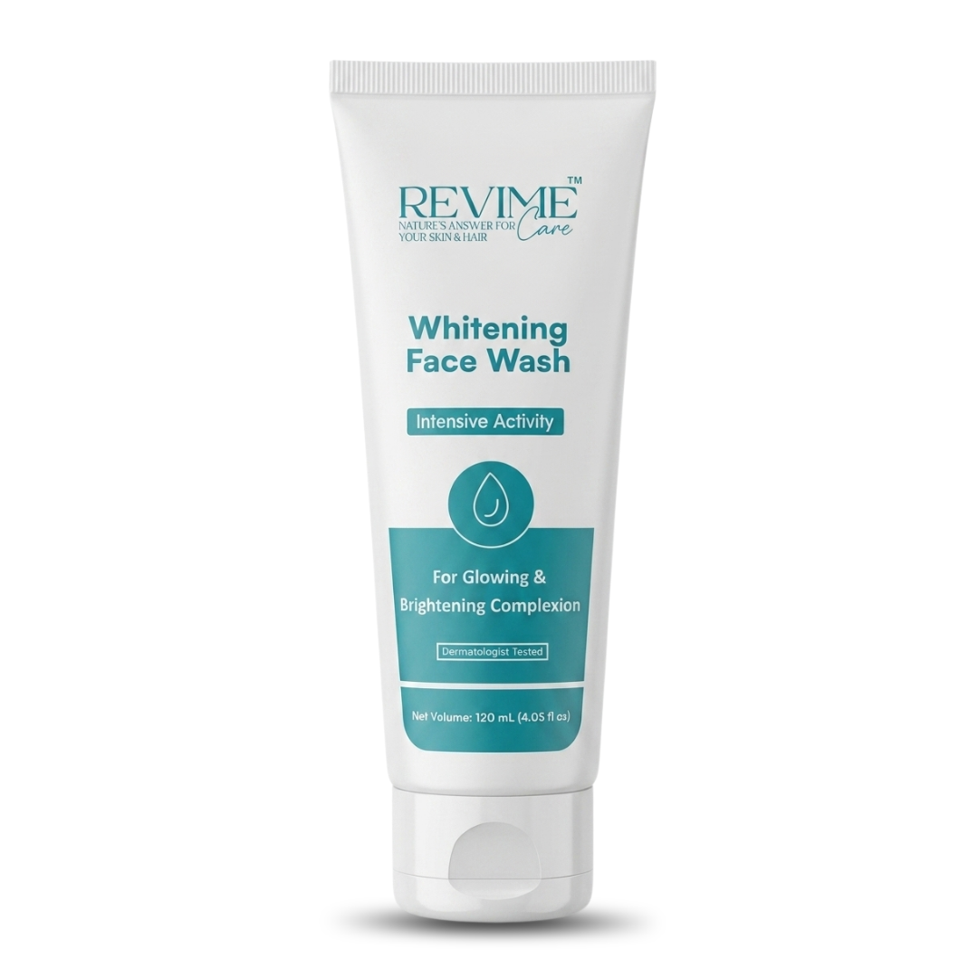 Revime Care Whitening Face Wash for a brighter and glowing complexion - Organic skincare product in Pakistan.